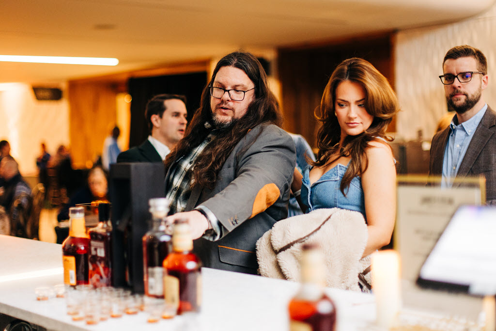 Bourbon Classic - Bourbon fans getting a pour at the VIP Lounge