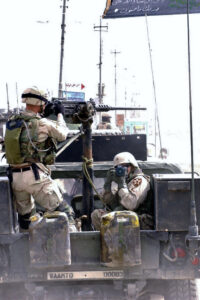 Fred Minnick in Iraq 2004, Photo Courtesy of U.S. Army