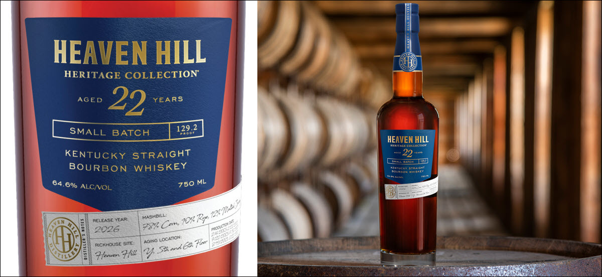 Heaven Hill Distillery - Heaven Hill Heritage Collection, 22 Year Old Small Batch Kentucky Straight Bourbon Whiskey, 5th Edition 129.2 Proof