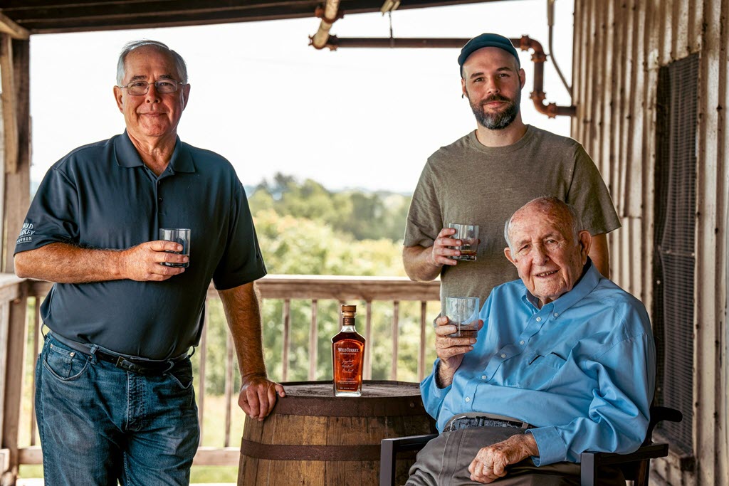 Wild Turkey Distillery - Master Distillers Eddie Russell, Master Distiller Bruce Russell, and Master Distiller Jimmy Russell