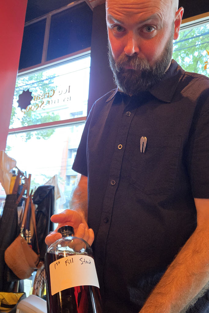 Angel's Envy Distillery - Master Distiller Owen Martin with 1st Fill Stout Bourbon Whiskey