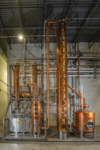 AJ Bond Distillery - Vendome Copper & Brass Works Copper Column Still and Doubler